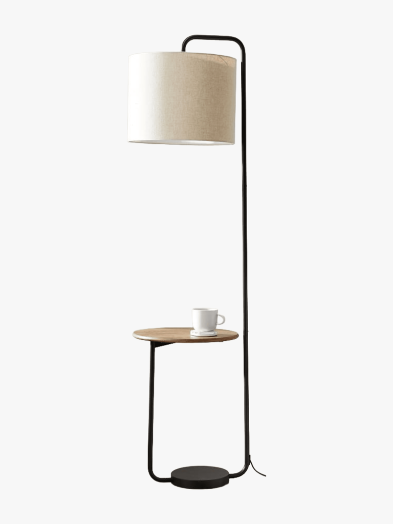 Your living room needs a floor lamp with a table attached