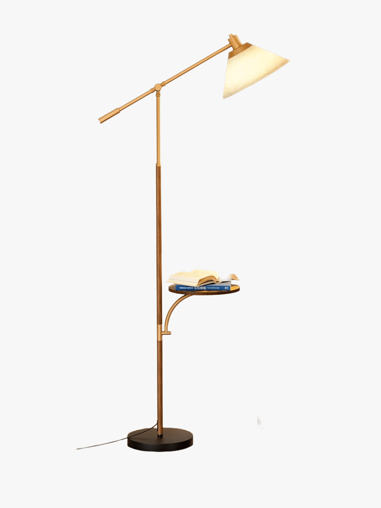 Your living room needs a floor lamp with a table attached