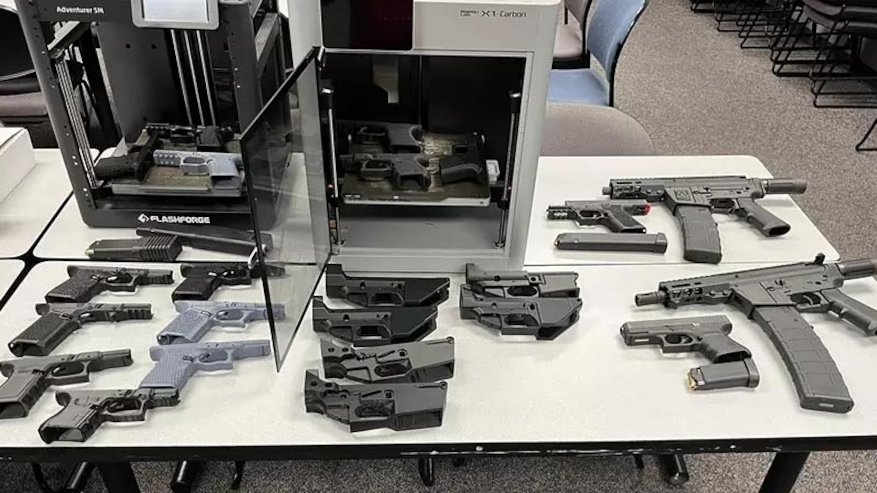 Over 2 dozen 3D printed ghost guns seized from teen's bedroom: DA