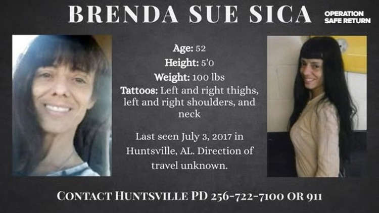Billboards spotlight missing Huntsville woman, Brenda Sue Sica, aiming to spark new leads<br>