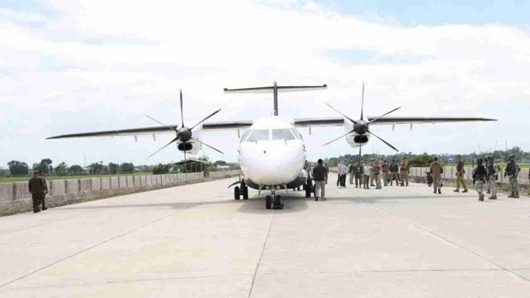 Az amerikai C-146 Wolfhound megsérült egy Fülöp-szigeteki gyakorlat ...