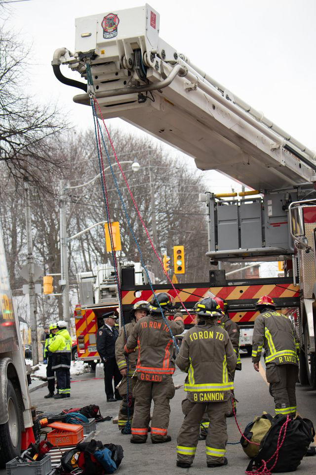 Construction worker rescued after being stuck in excavation hole for ...