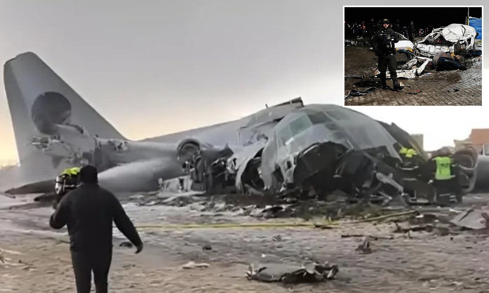 At least 15 dead after military plane carrying wads of cash crashes on ...