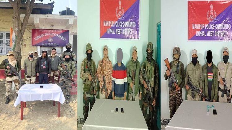Three PREPAK (Pro) cadres arrested across Manipur, mobile phones, ID ...