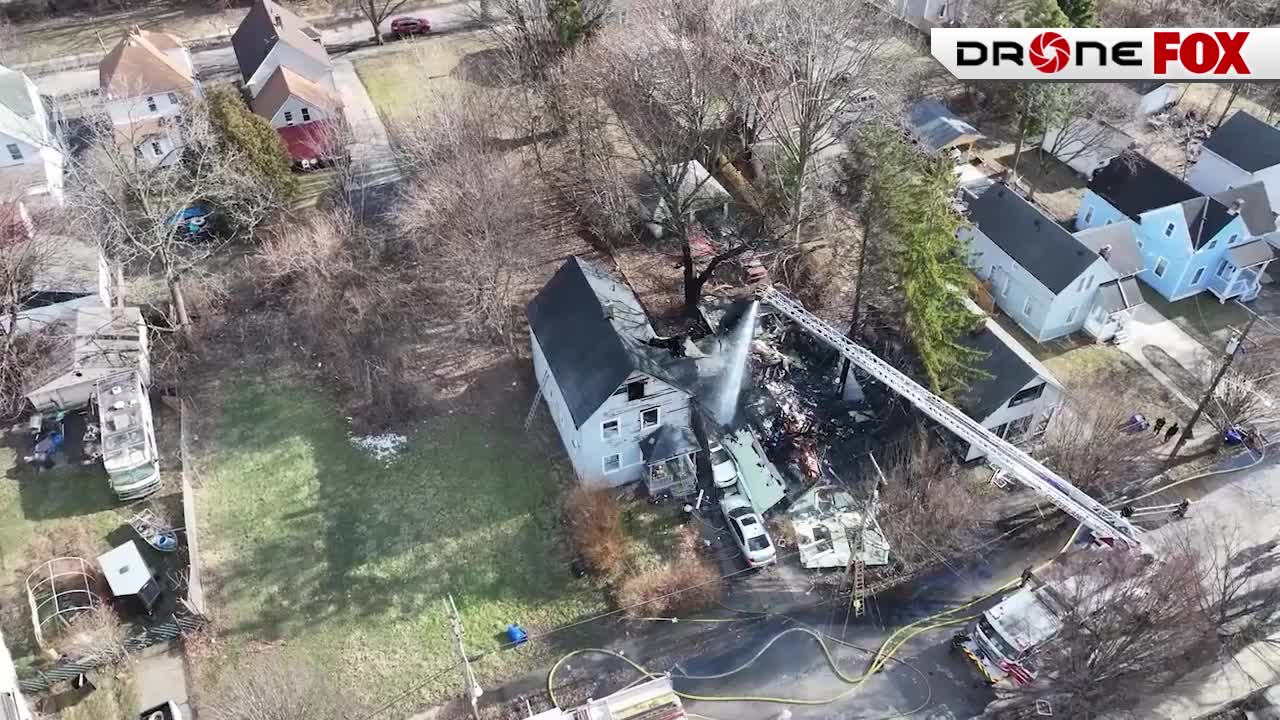 Cleveland firefighters investigate house explosion