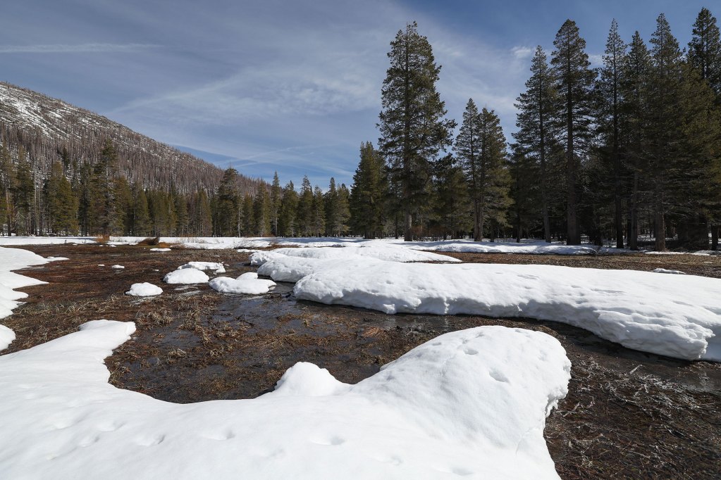 66% of normal: Sierra snowpack continues to lag historical average as winter winds down<br>
