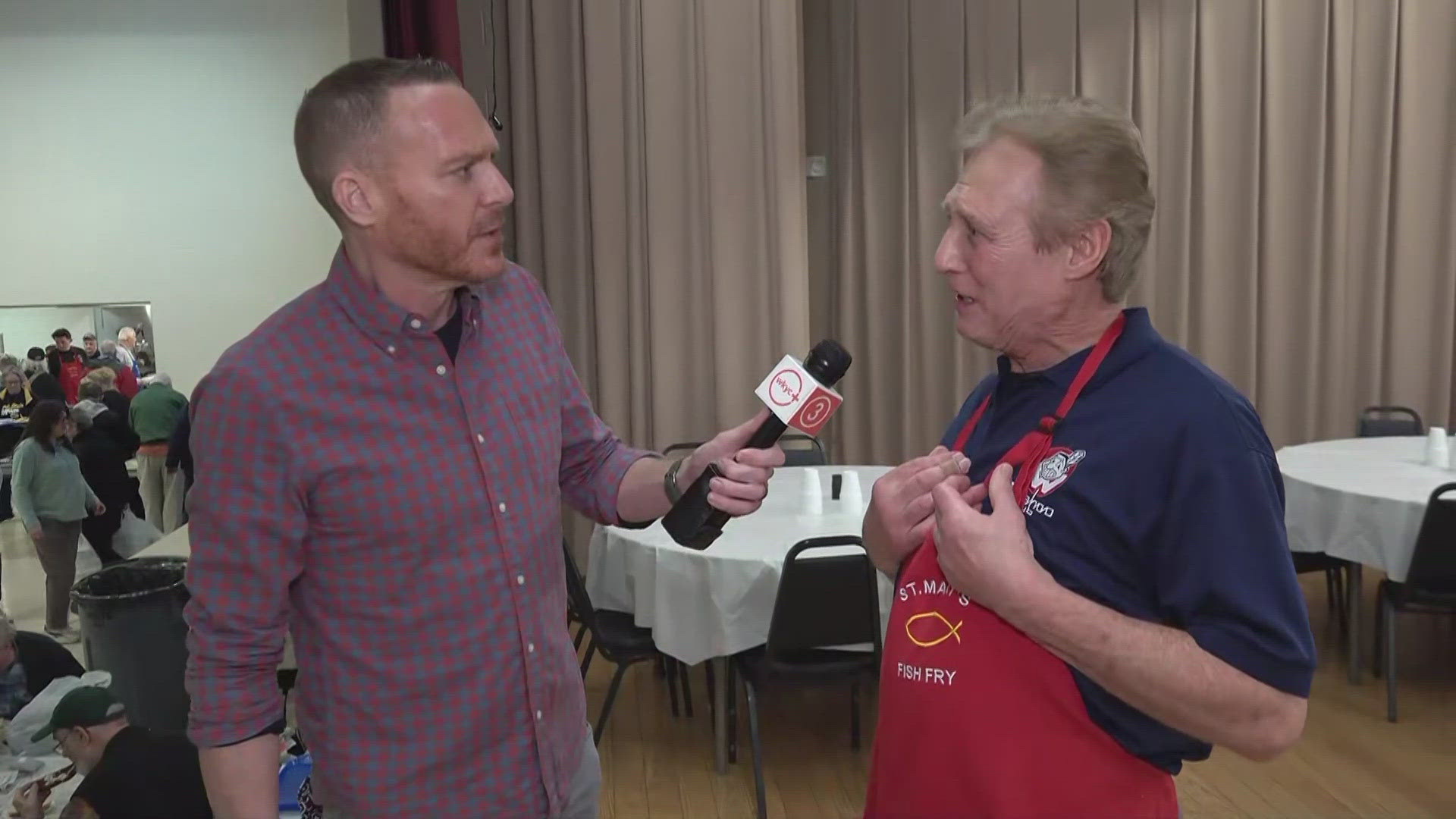 Fish fry Friday! Mike Polk Jr. visits St. Mary of the Assumption in Mentor