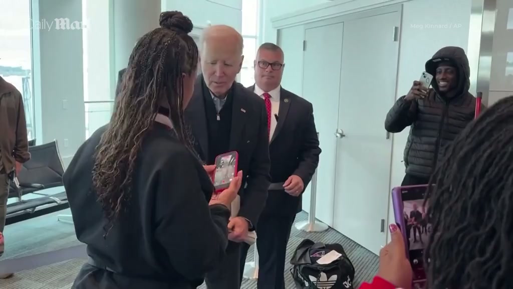 Biden gets confronted by passenger on flight to South Carolina