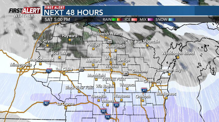 Accumulating snow impacting parts of the region Saturday, colder weekend