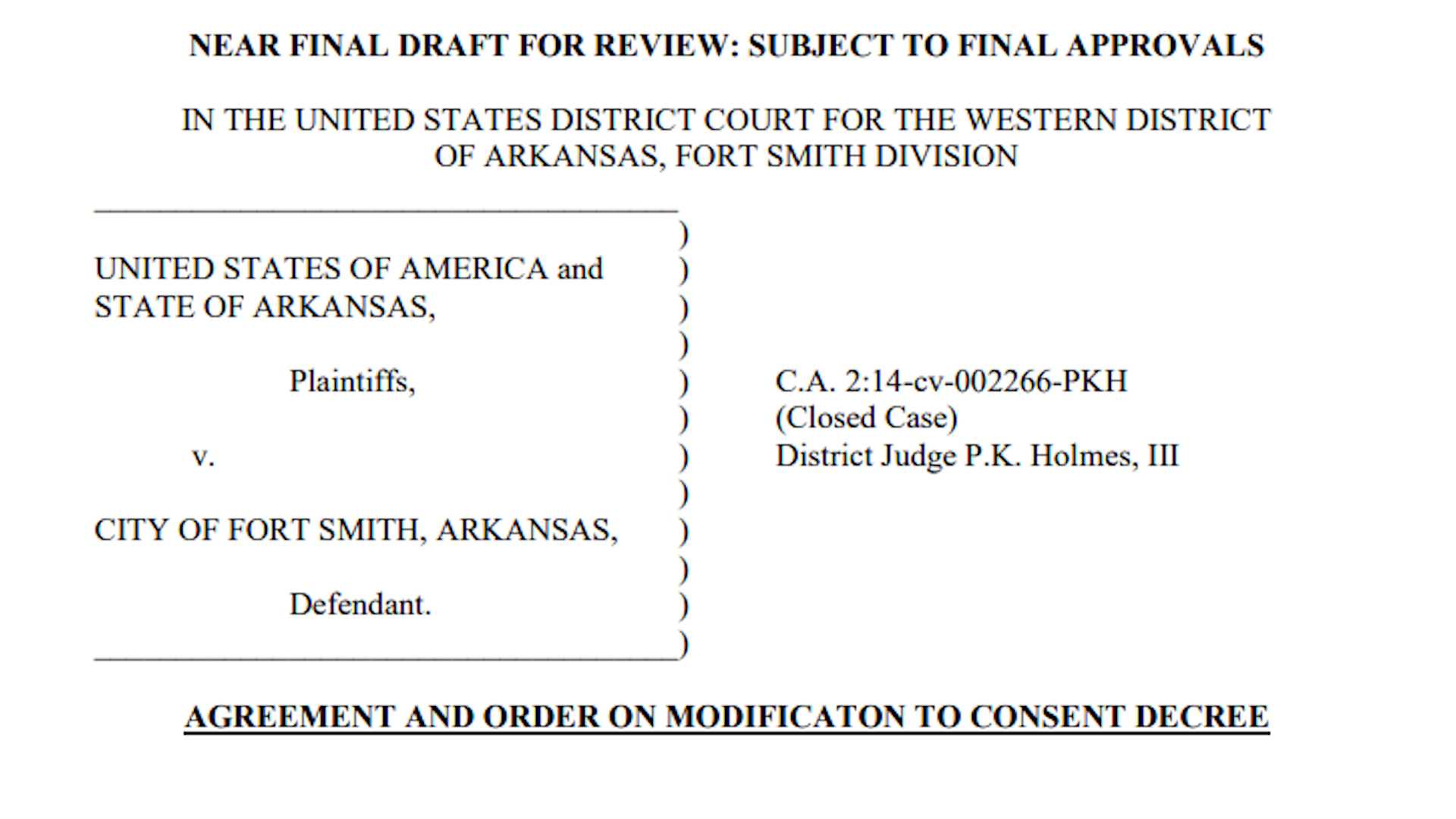 Fort Smith city directors to vote on changes to federal sewer consent ...
