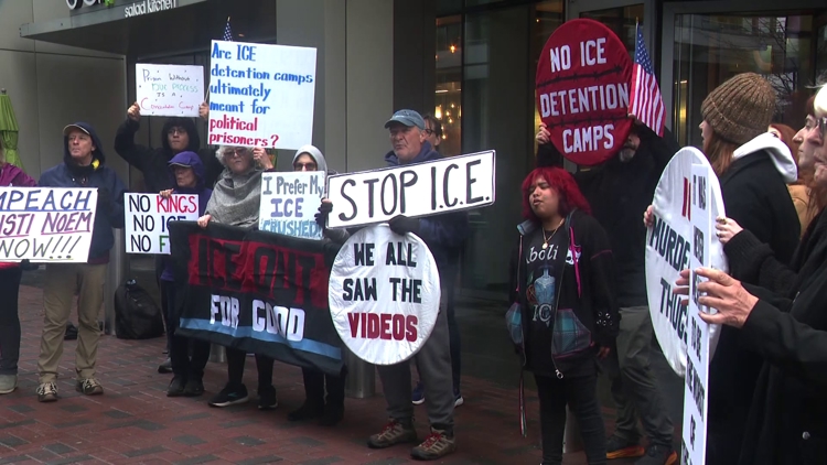 'Humans are not inventory': Protesters push back against rumored ICE ...