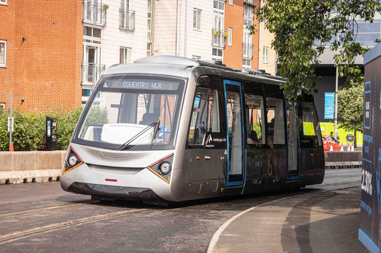 Construction begins on new 800m very light rail track in Coventry