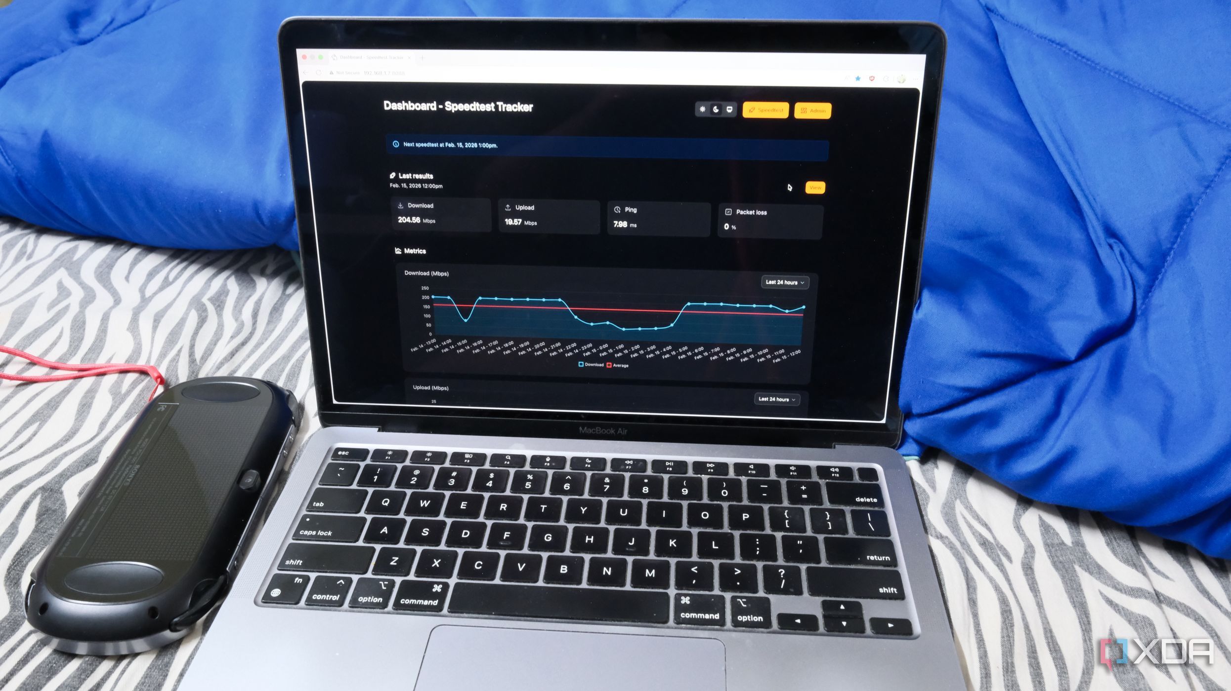 This self-hosted speed tracker monitors my network and graphs my ...