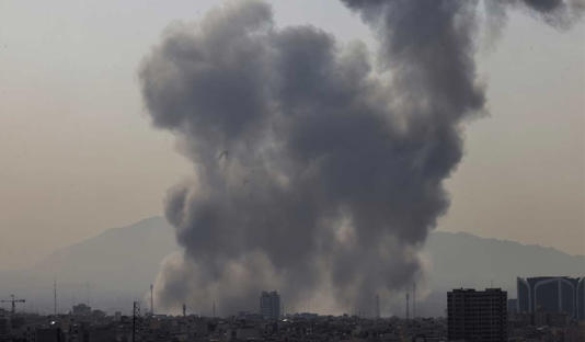 Strikes hit Iran in the early hours of Saturday morning. Pic: ATTA KENARE / AFP via Getty Images