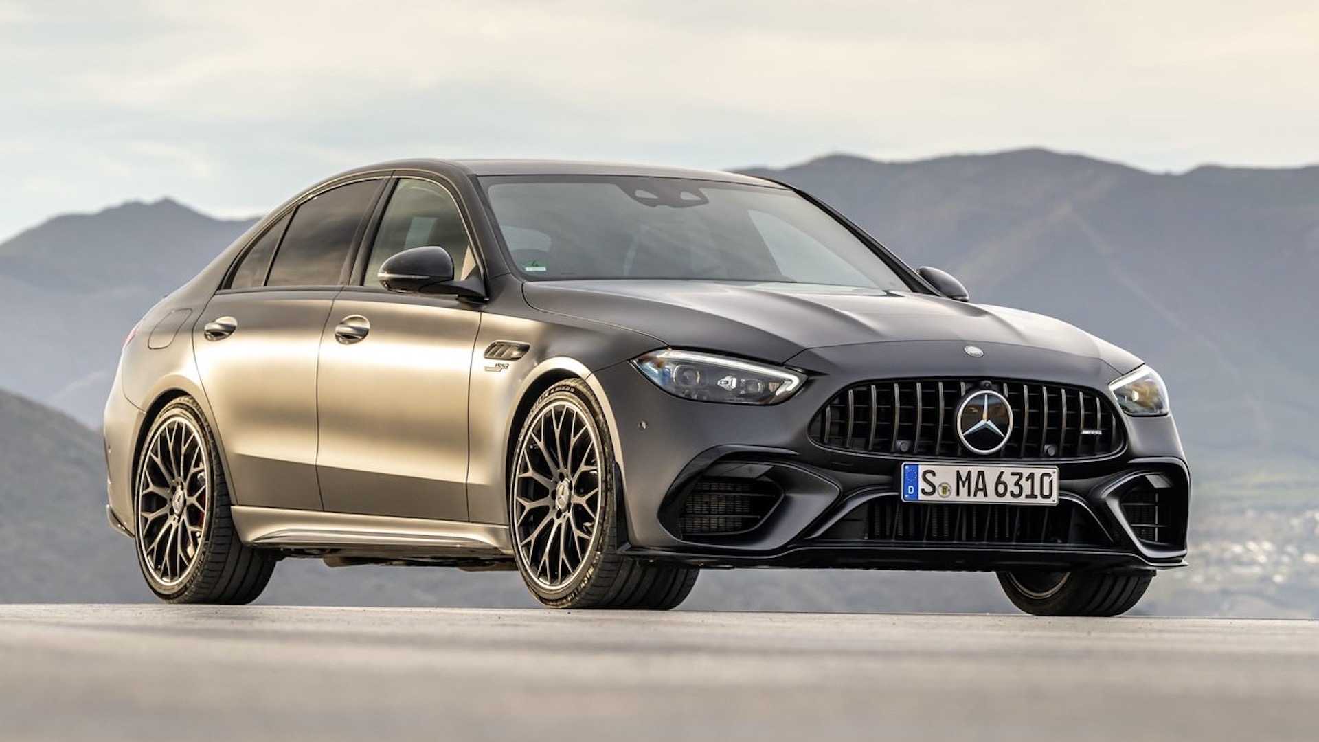 2023 Mercedes-AMG C63 S E Performance front, three-quarter