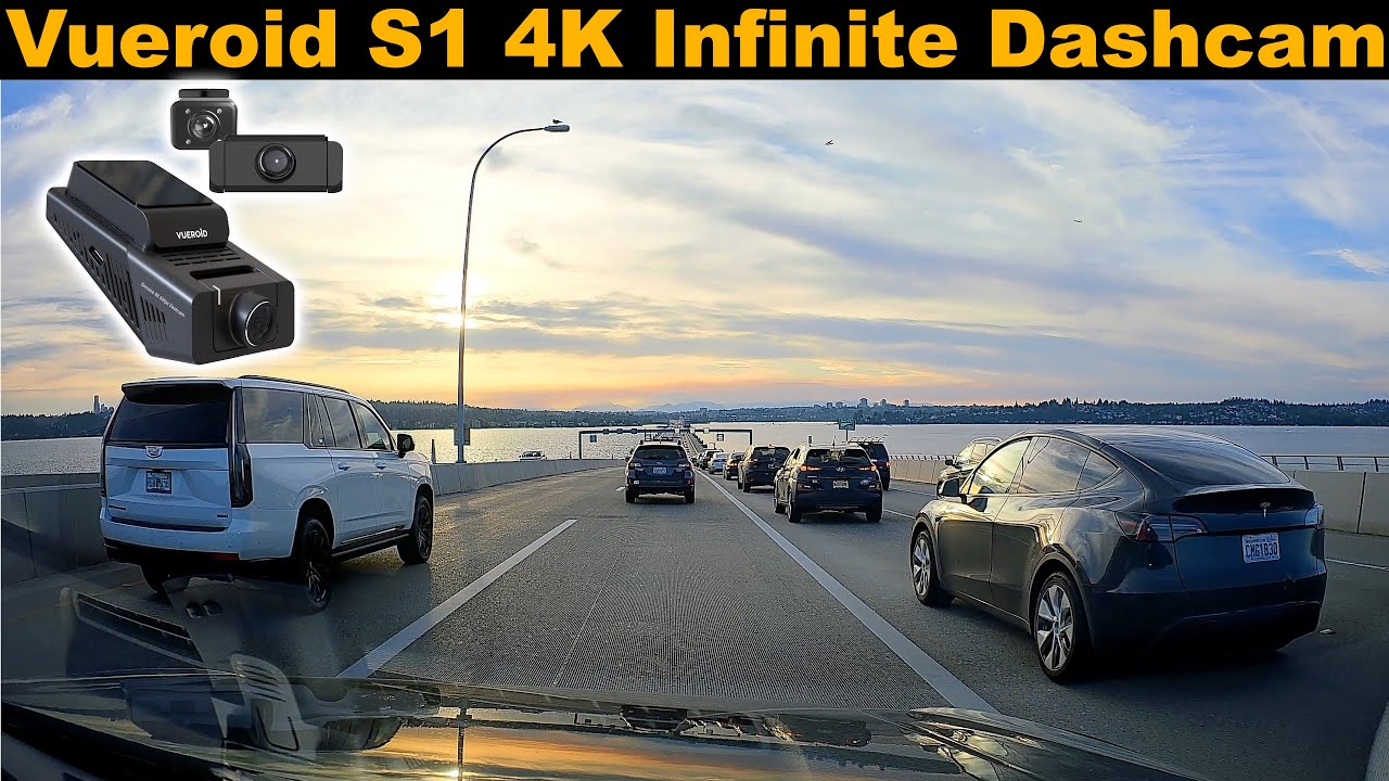Daytime road scenes with 4K dash camera
