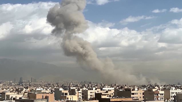 Smoke plumes rise in Tehran after Israel launches attack
