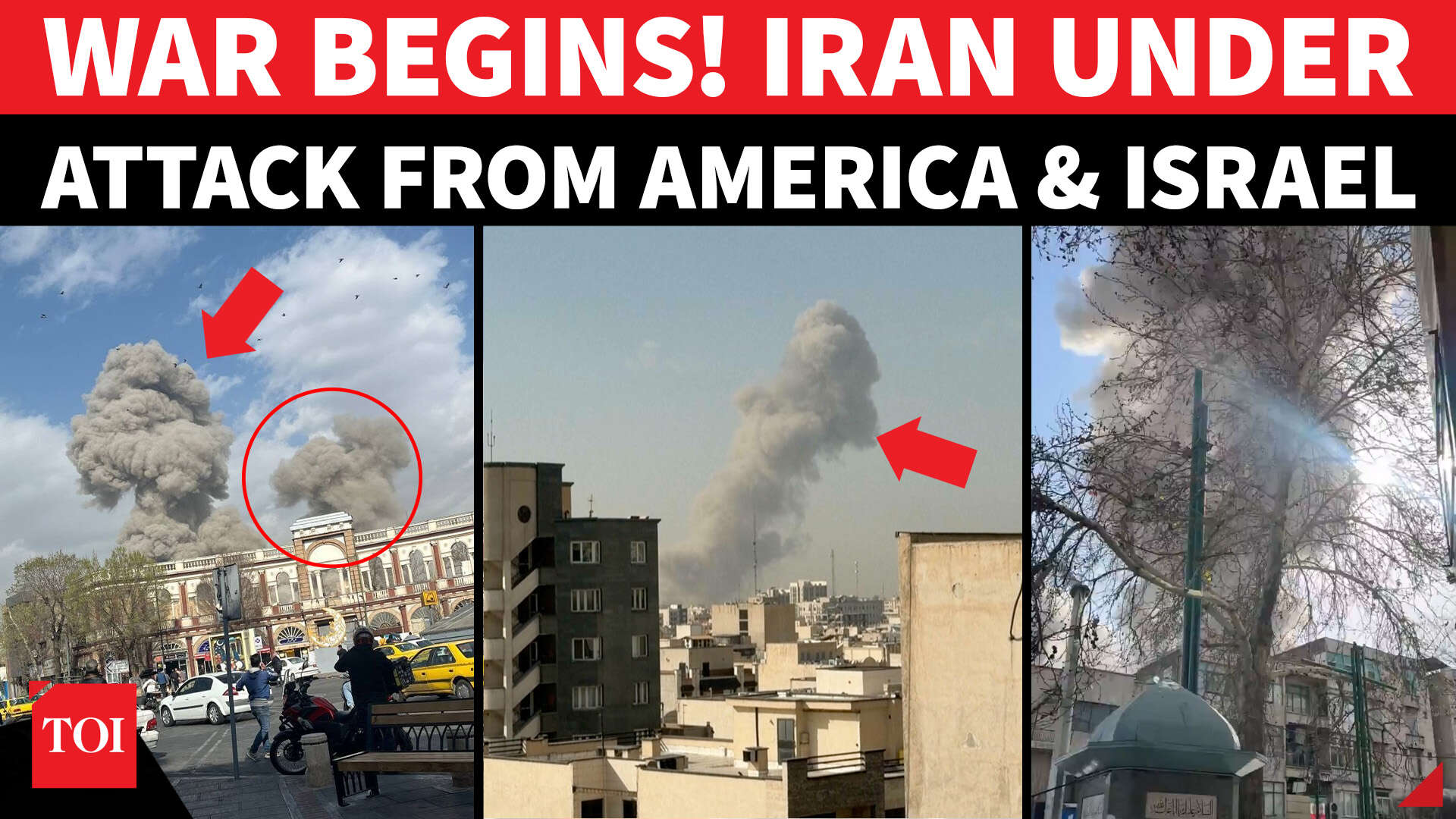 Iran under attack: Explosions rock Tehran as Israel & US launch aerial ...