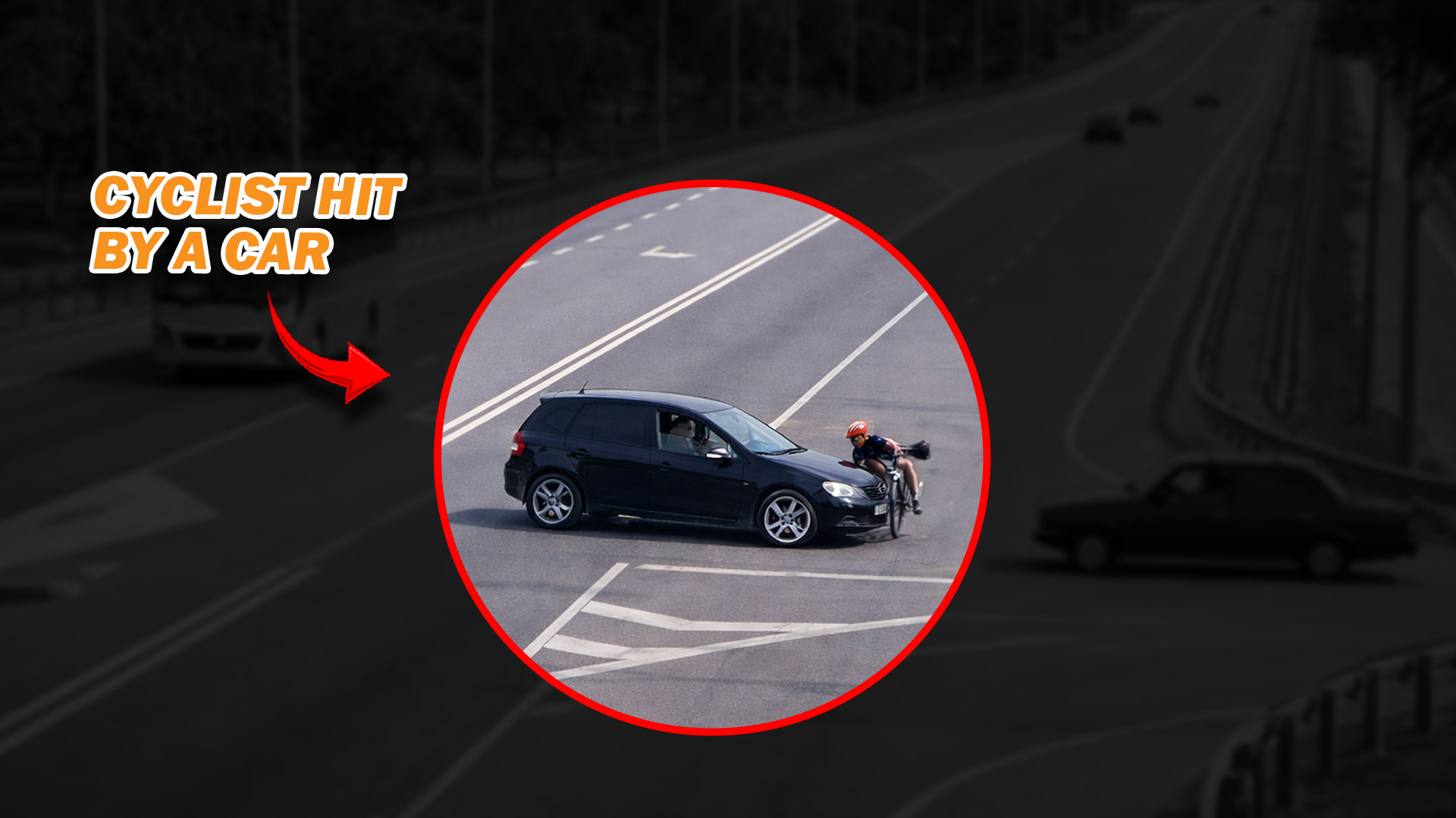 Cyclist hit by vehicle while riding
