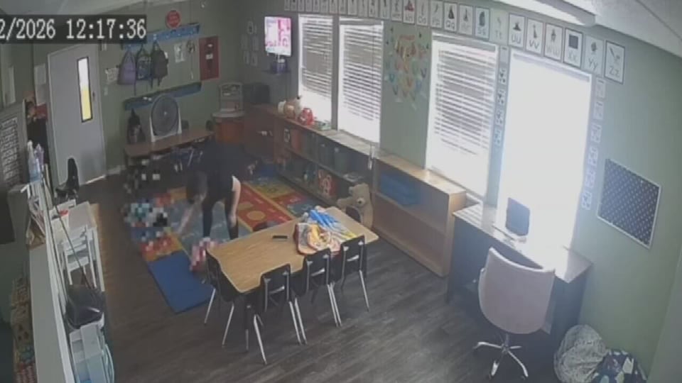 Daycare worker accused of shocking child abuse caught on camera in ...