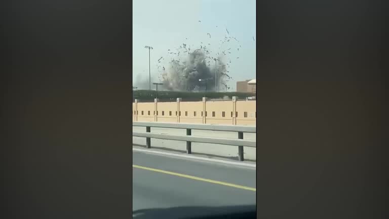 Eyewitness video shows moment of strike near US base in Bahrain<br><br>
