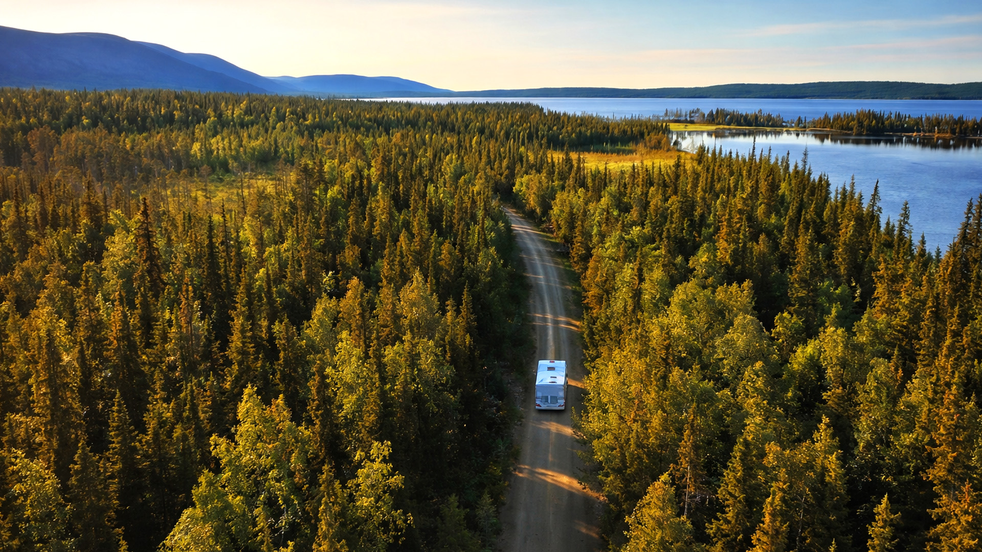 Remote road trip on the Dalton Highway Alaska