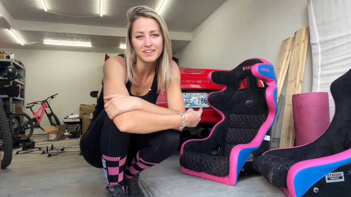 Installing new racing seats in a classic sports car
