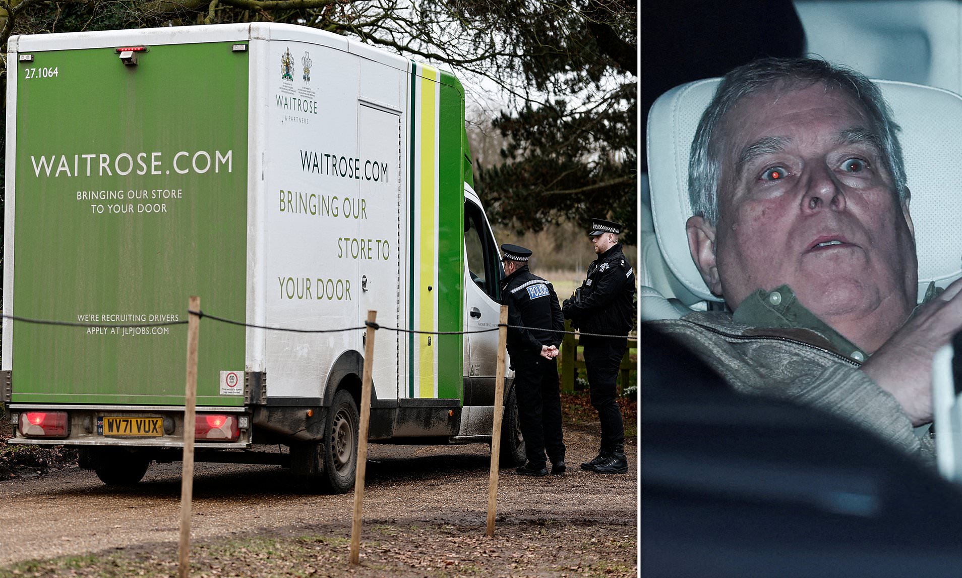 Reluctant Waitrose drivers 'draw straws' to deliver food to Andrew ...