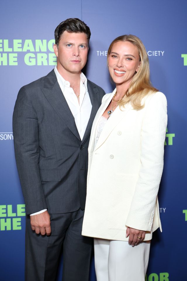 Colin Jost and Scarlett Johansson attend as Sony Pictures Classics and The Cinema Society host a special screening of