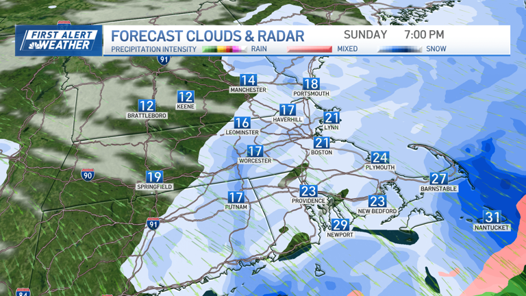 Another blast of snow expected Sunday ahead of milder air next week
