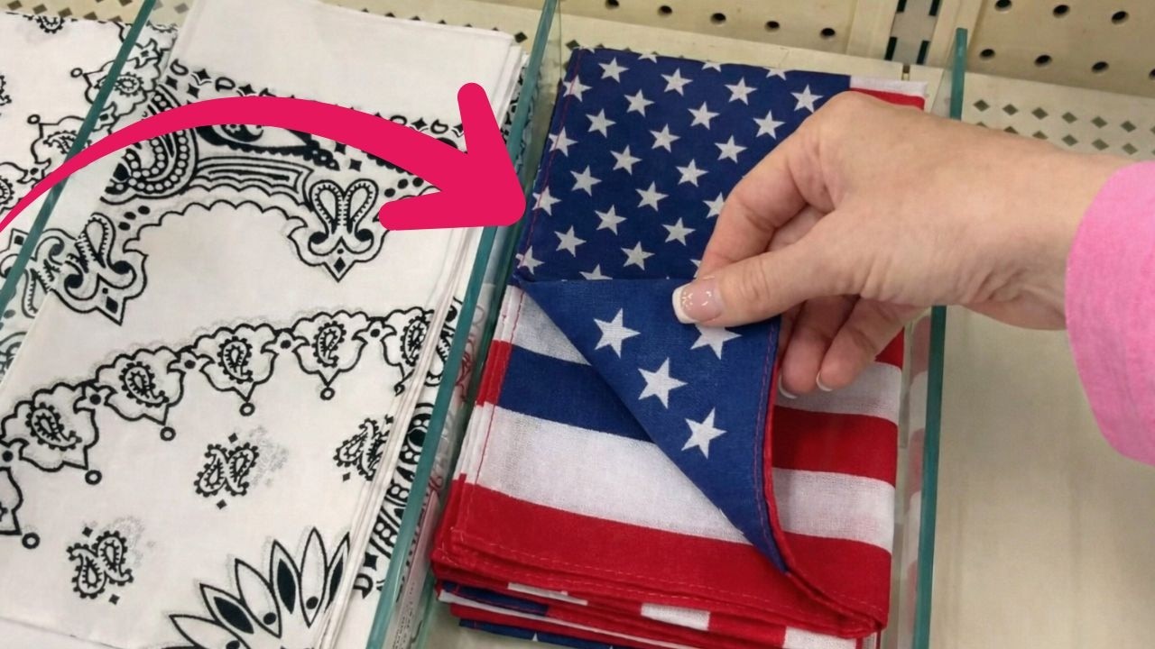 Grab a 99 cent bandana and head to your backyard