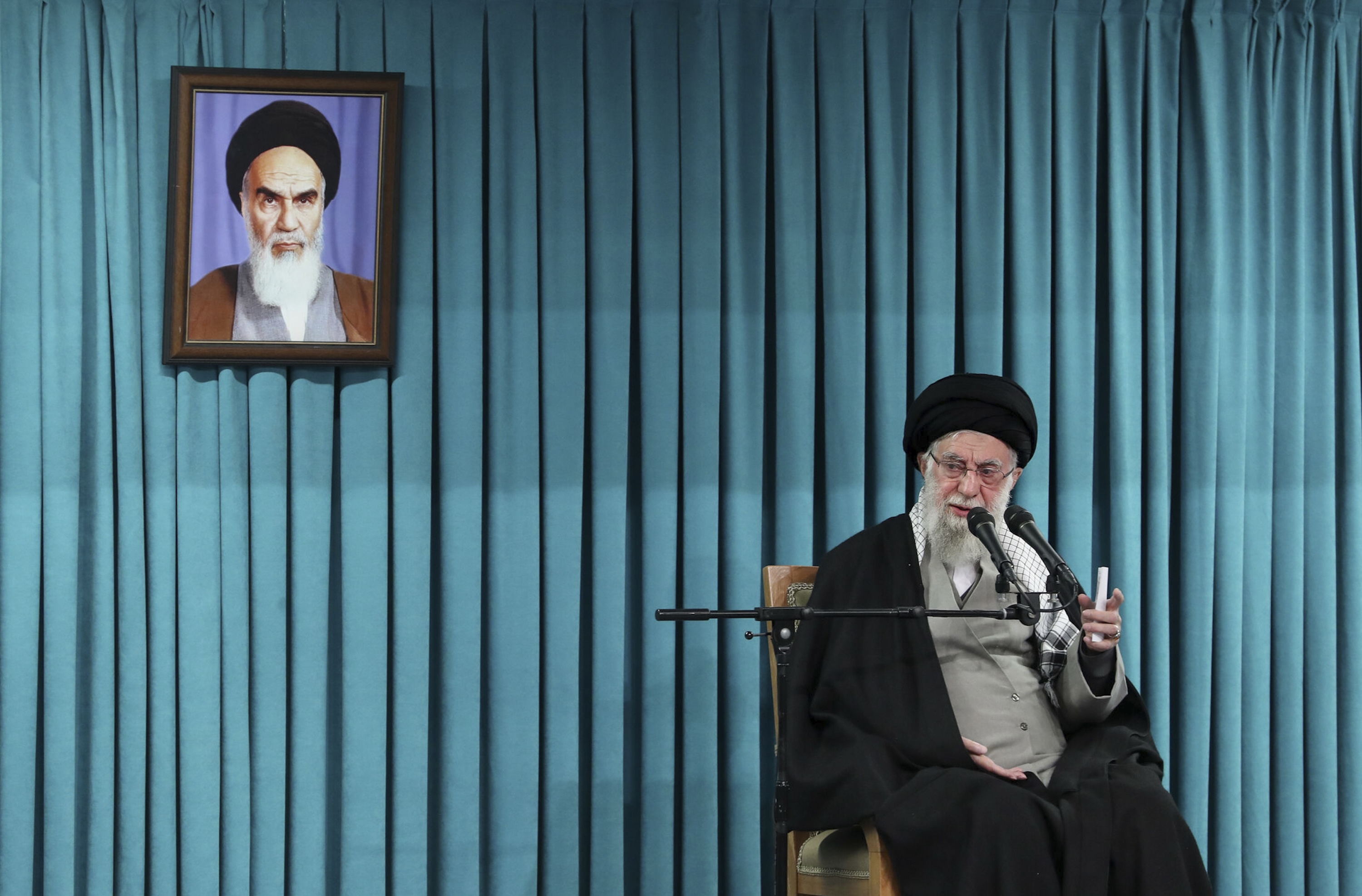 Iran's Supreme Leader Ayatollah Ali Khamenei, who led the Islamic ...