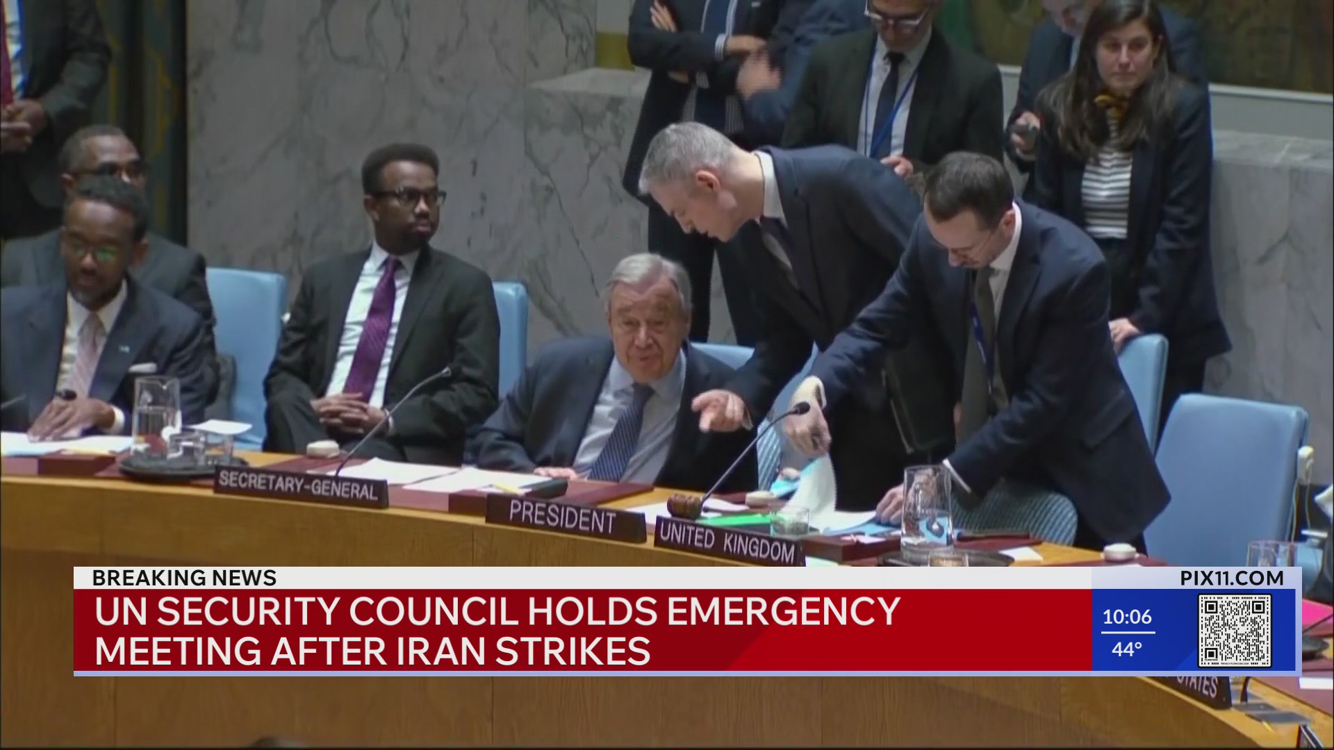 UN Security Council holds emergency meeting after Iran strikes