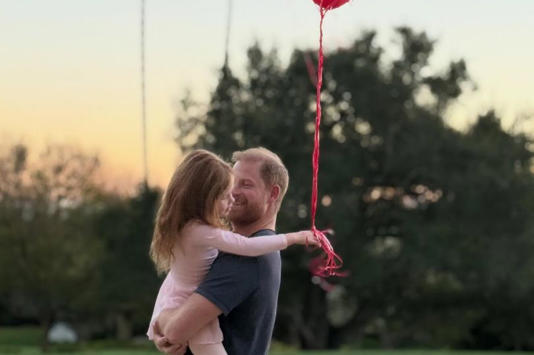 Meghan Markle's 2026 Valentine's Day photo showing Lilibet in Prince Harry's arms