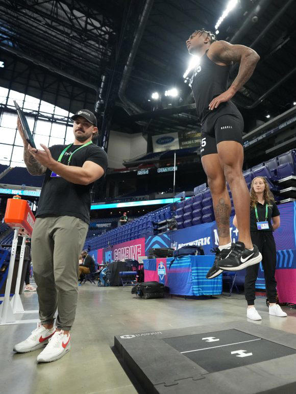 The NFL combine: Where dudes check out other dudes and inches matter
