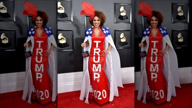 No one will ever forget Joy Villa's inappropriate outfit praising Trump ...