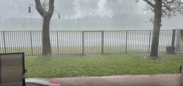 Severe storms producing hail and gusty wind in South Florida; multiple ...