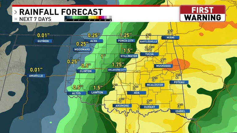 Pattern change with more rain next week