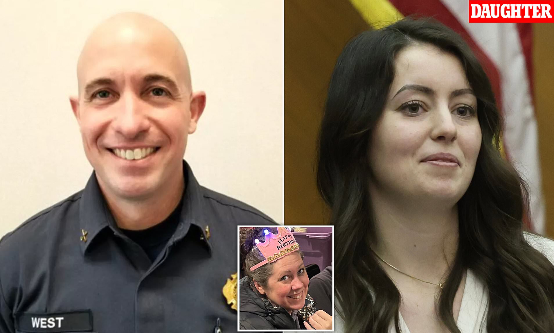 Firefighter sentenced for murdering wife as his daughter lashes out as ...