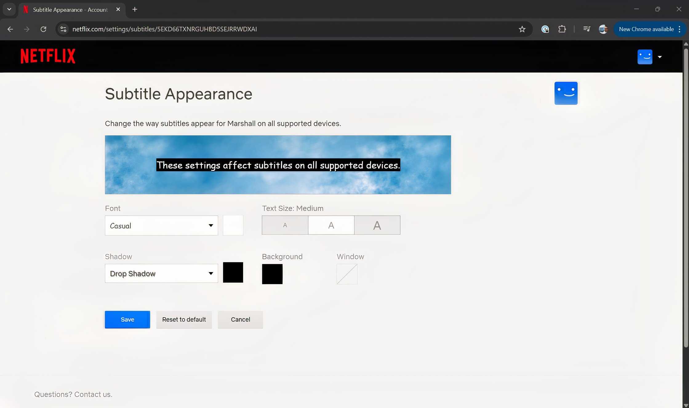 Adjust subtitle appearance on Netflix