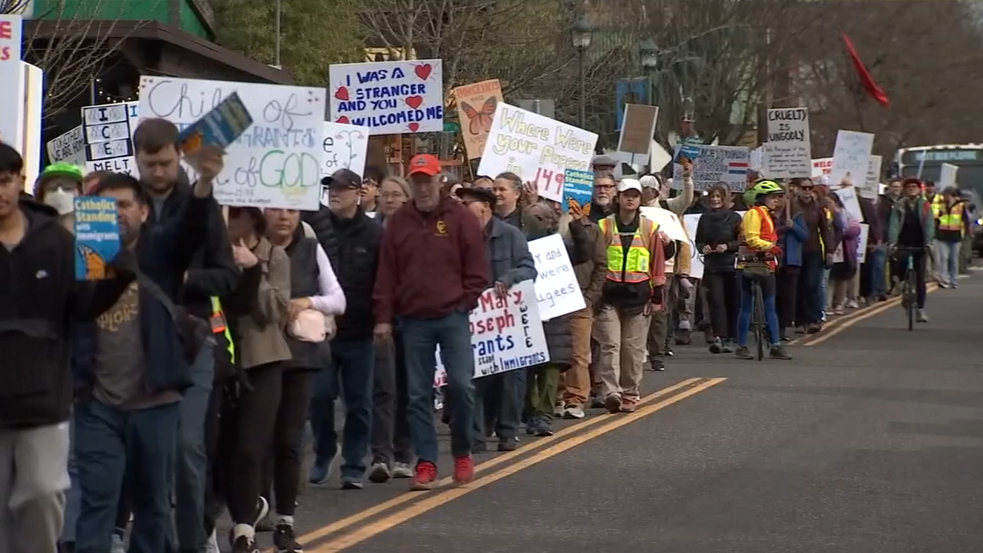 Hundreds march through Portland in solidarity with immigrants