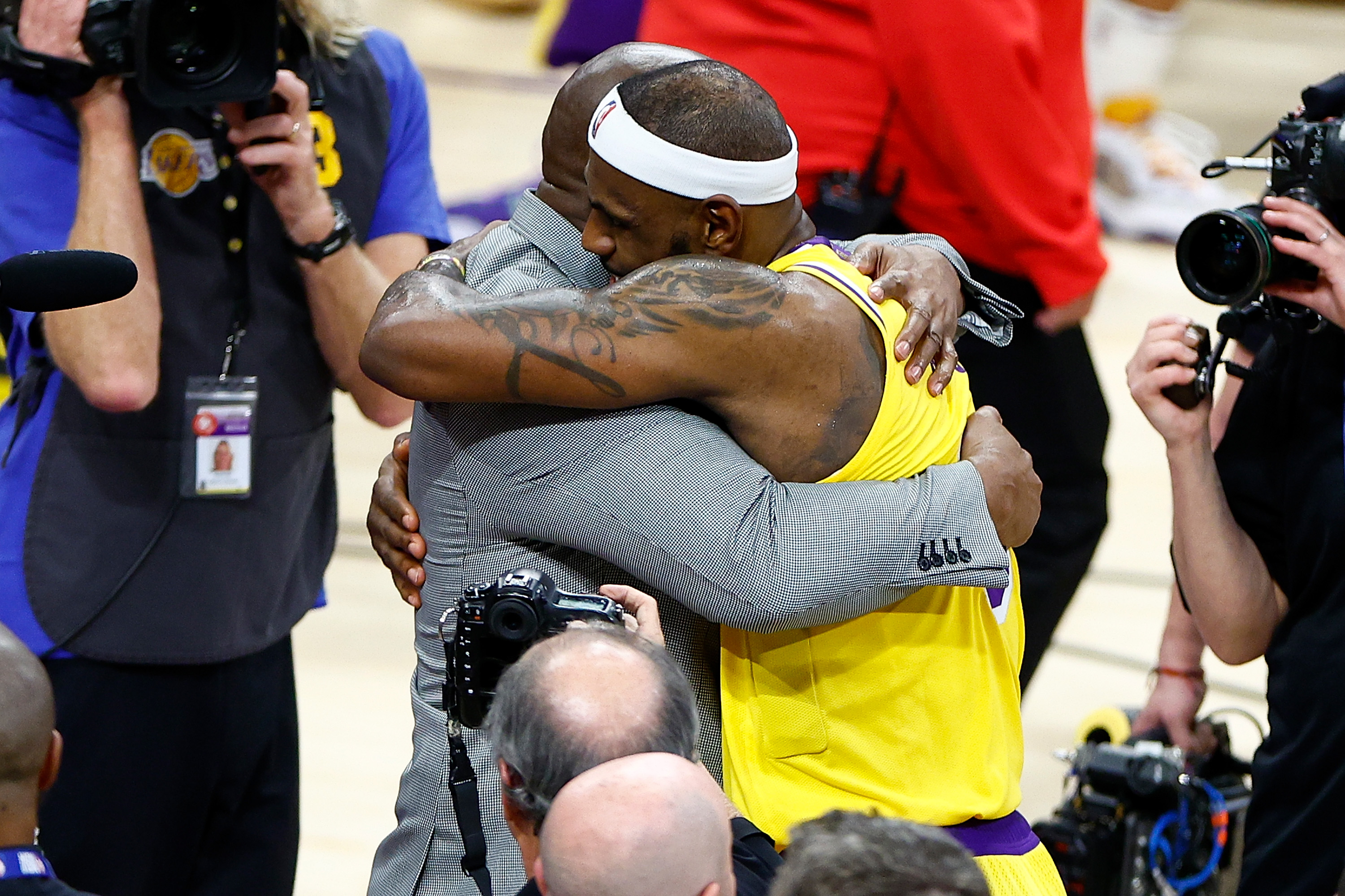 NBA star LeBron James made history in Lakers-Warriors game