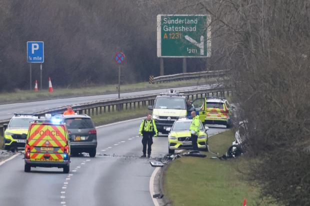 First pictures show aftermath of 'serious' A19 smash as road remains closed