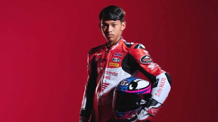 Veda Ega Pratama saat berlaga di Moto3 GP Thailand 2026