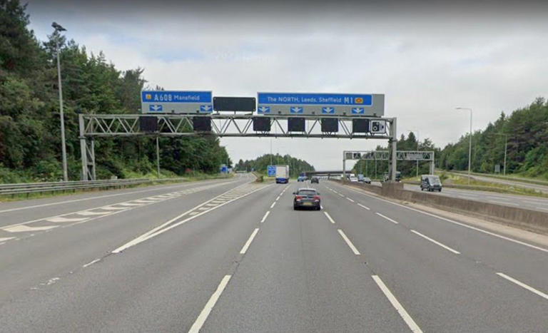 Man dies after being hit by lorry on M1 in Yorkshire