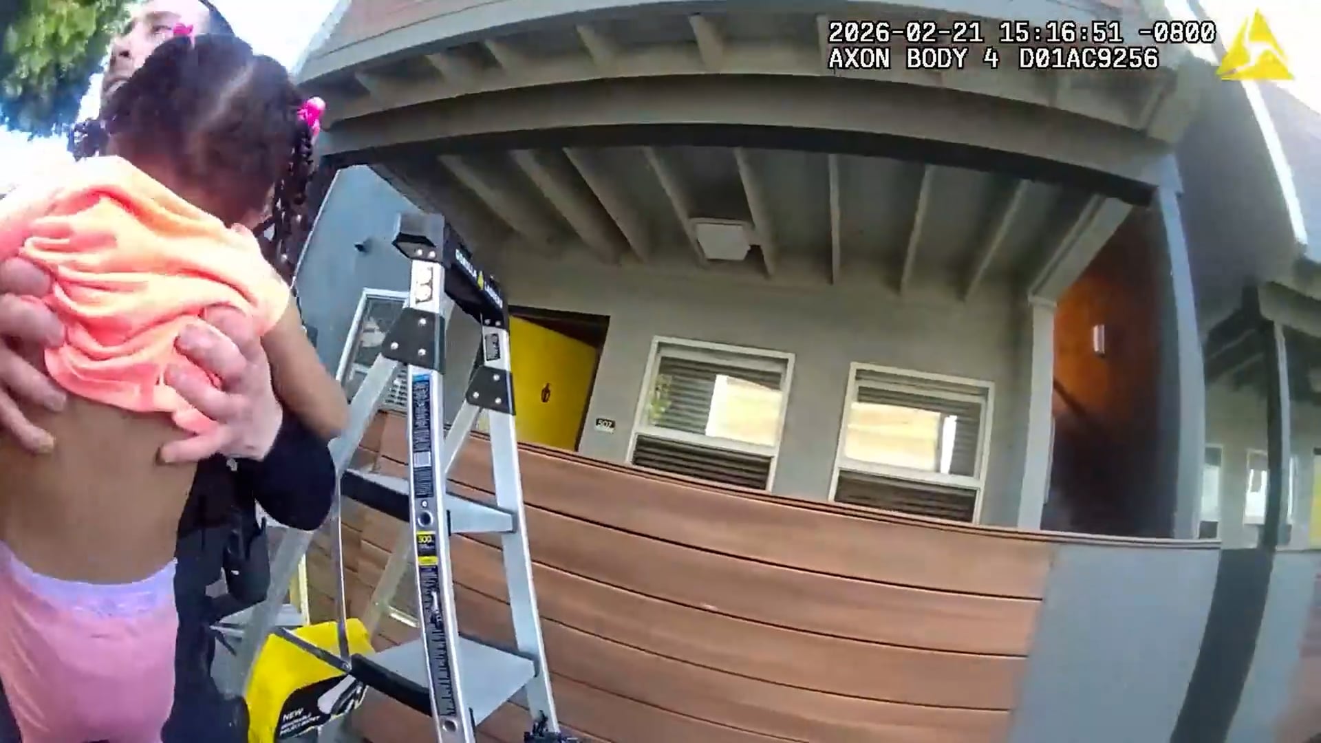 Child and dog caught from 2nd floor drop during house fire rescue