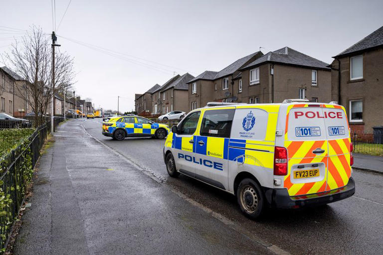 Man's body found in Lanarkshire street as police lock down residential area