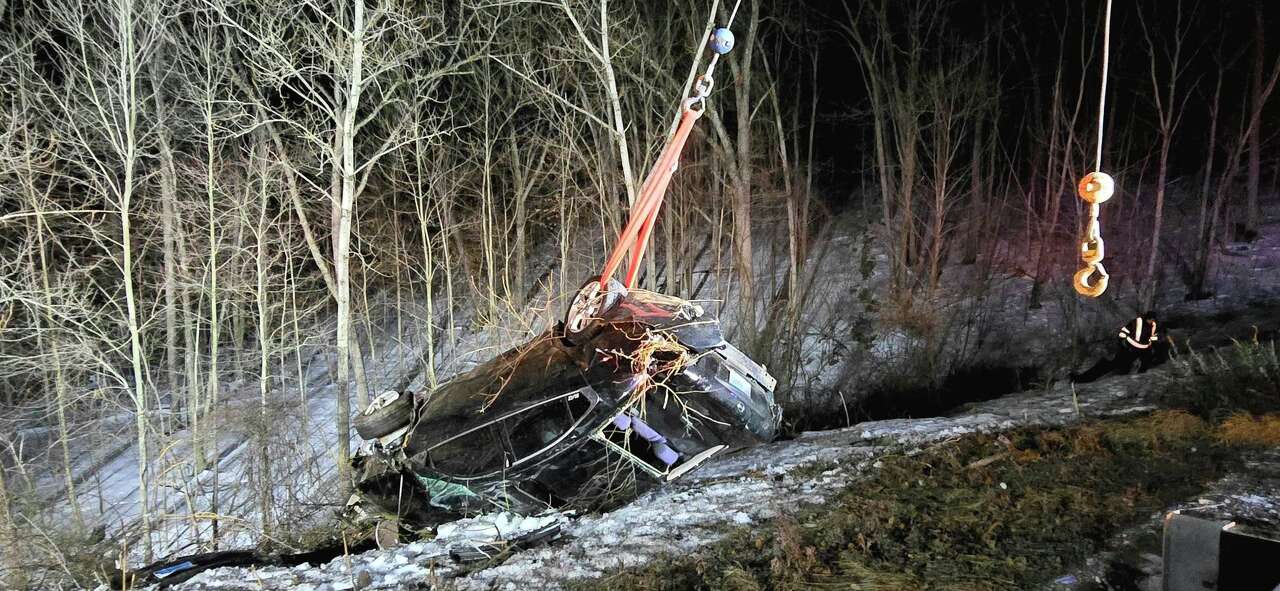 Driver escapes Berlin crash after rolling down embankment, officials say