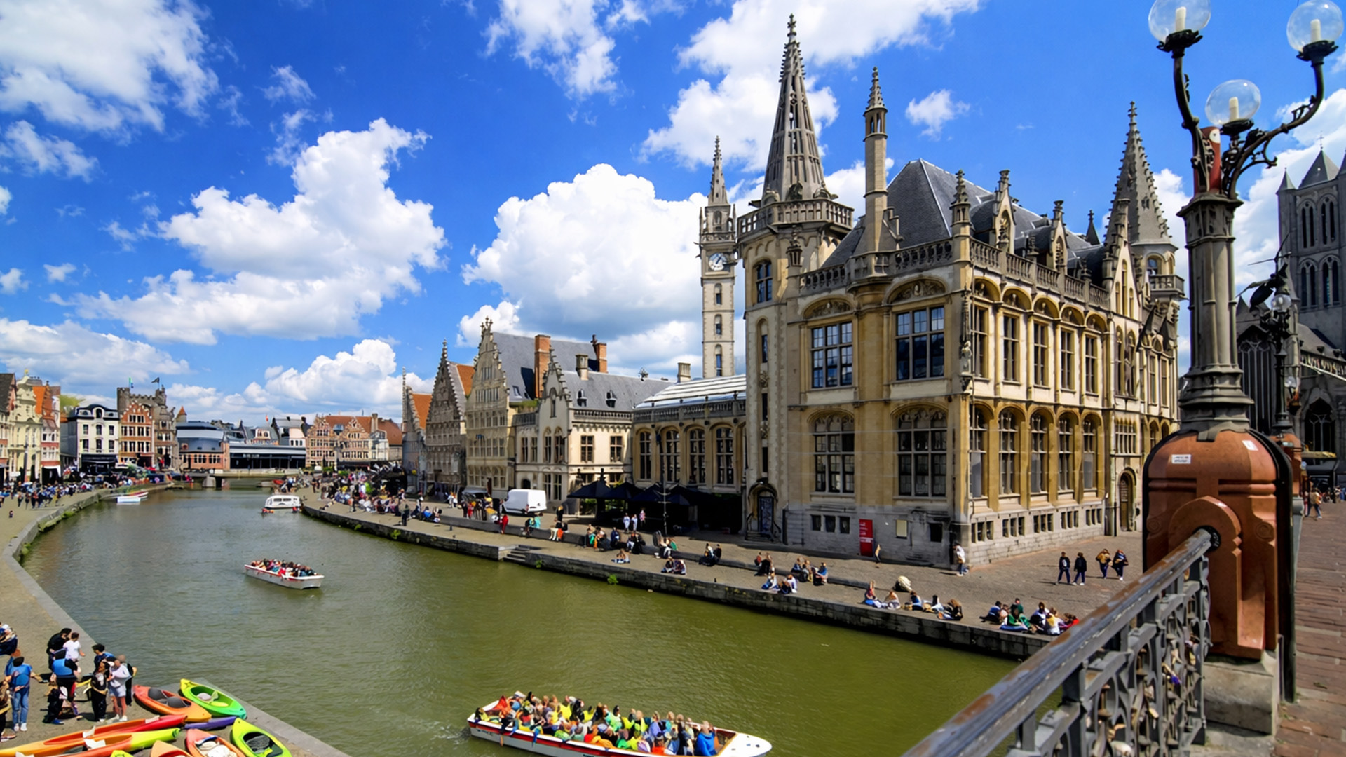 Ghent, Belgium cultural heart of East Flanders (4K)