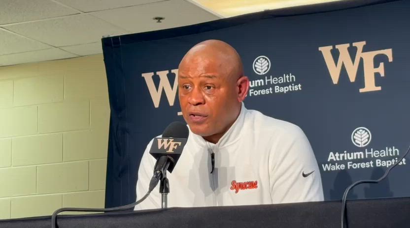 Adrian Autry after Syracuse's loss to Wake Forest